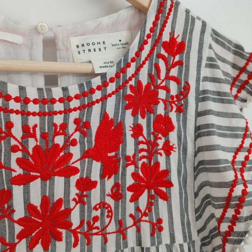 Kate Spade Broome Street Embroidered Dress - Picture 4 of 10